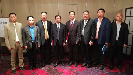 克,执行会长吴赤宇,李绍汉,副会长袁世豪,左鼐强,黎伟良,陈日云等一行